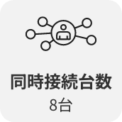 同時接続台数8台